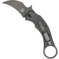 FOX Knives Black Bird FX-591TICB karambit knife, Bastinelli design