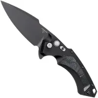 Hogue X5 4" Spearpoint 34559 Buttonlock Flipper pocket knife, Black Finish