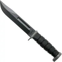 Ka-Bar D2 Extreme Fighting Knife 1292, straight edge, Kraton handle, plastic sheath