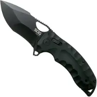 SOG Kiku XR Blackout Micarta 12-27-02-57 pocket knife, Kiku Matsuda design