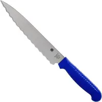 Spyderco Utility Knife Blue Serrated
