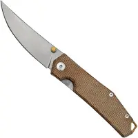 GiantMouse ACE Clyde kääntöveitsi, natural canvas micarta