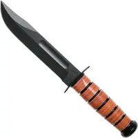 Ka-Bar U.S. Navy Knife 1225 fixed knife, leather sheath