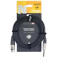 Stagg REAN XLR/f - 6,35 mm TRS 3m