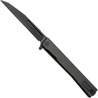 Ocaso Solstice 8WTB, S35VN Wharncliffe Black Titanium, pocket knife
