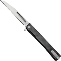 Ocaso Solstice Wharncliffe Satin kääntöveitsi, Carbon Fibre