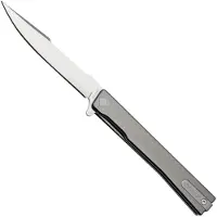 Ocaso Solstice Harpoon Satin kääntöveitsi, Gray Titanium