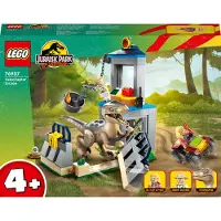 LEGO Jurassic Park Velociraptor Escape 76957 Opi rakentamaan dinosauruslelu pojille ja tyt ille; Lahja 4-vuotiaille ja sit vanhemmille lapsille.