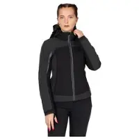 Vanucci VUJ-6 naiset Moottoripyörä-softshelltakki Musta/Harmaa Naiset, size 38