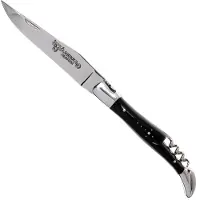 Laguiole En Aubrac 12cm pocket knife with corkscrew, buffalo horn