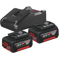 Bosch Akkusetti 18V, 2x4.0Ah GBA + laturi GAL 18V-40 Professional