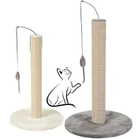 Zolux Cat scratching post with toy 63 cm - grey