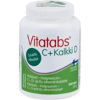 Raw Organic Hankintatukku Vitatabs C+Kalkki D, 200 tabl.