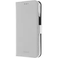Teknikproffset Insmat Exclusive Flip Case lompakkokotelo, iPhone 13 mini, valkoinen