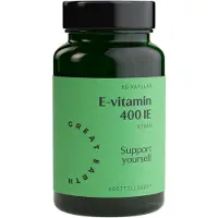 Great Earth E-Vitamin 400 I.U 60 kap