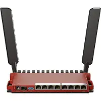 Mikrotik L009UiGS-2HaxD-IN langaton reititin Gigabitti Ethernet Yksi kaista (2,4 GHz) Punainen (L009UIGS-2HAXD-IN)