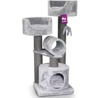 Pet Rebels Cabin 125 Fuzzy Harmaa