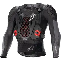 Alpinestars Bionic Plus V2 uojatakki Musta/Antrasiitti/Punainen unisex, size S