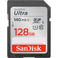 SanDisk – Ultra 128GB SDXC 140MB/s (SDSDUNB-128G-GN6IN)
