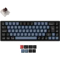 Keychron K6 Pro K6P-J3P-BO 65% -langaton mekaaninen ergonominen pelinäppäimistö, K Pro Brown, musta, harmaa