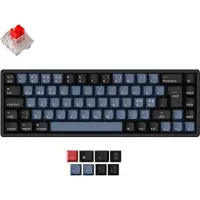 Keychron K6 Pro QMK/VIA -langaton mekaaninen pelinäppäimistö, K Pro Red, musta/harmaa