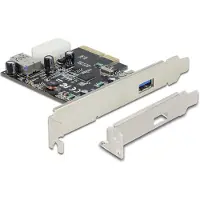 DeLOCK – PCI Express x4 Card > 1 x external + 1 x internal SuperSpeed USB 10 Gbps type A female (89399)