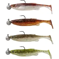 Savage Gear Fat Minnow T-Tail Clearwater Jig Mix 4pcs (Size: 9cm 7g)