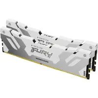 Kingston 32GB (2 x 16GB) FURY Renegade White, DDR5 6400MHz, CL32, 1.40V, valkoinen/hopea