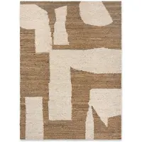 Ferm Living Piece Matto 140x200 cm - Off-white/Toffee