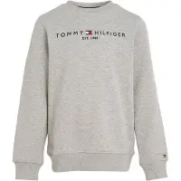 Tommy Hilfiger Collegepaita - Essential - Organic - Harmaa melan - - 6 v (116) - Collegepaidat
