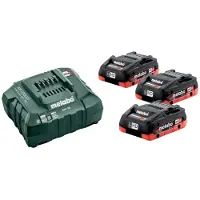 Metabo ASC30 laturi ja akkupaketti 3 x 4,0 Ah (685132000), 18 V