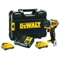 DeWalt Pora/ruuvinväännin DCF601D2-QW; 12 V; 2x2,0 Ah akku