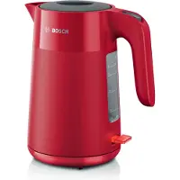 Bosch TWK2M164, 1,7 L, 2400 W, musta, Harmaa, Punainen, Muovi, Veden tason ilmaisin, Ylikuumenemissuoja