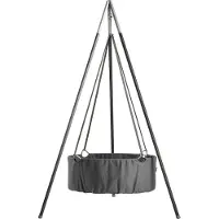 Leander Classic Vugge m. Madras - 83x50x30 cm - harmaa - - OneSize - Kehdot