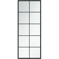 vidaXL Seinäpeili musta 100x60 cm metalli