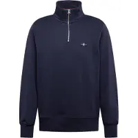 Gant for man. 2008005 Shield half-zip sweatshirt navy (3XL), Casual, Cotton, Long sleeve