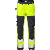 Fristads Palosuojattu flamestat high vis stretch housut lk 2 2161 ATHF Huomiokeltainen/Laivastonsininen C48