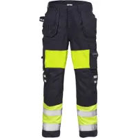 Fristads Palosuojatut Flamestat high vis housut naisten lk 1 2776 ATHS Huomiokeltainen/Laivastonsininen 44