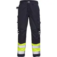Fristads Palosuojatut Flamestat high vis housut lk 1 2176 ATHS Huomiokeltainen/Laivastonsininen D116