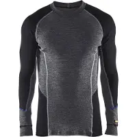 Blakläder Aluspaita Warm, 100% Merinovilla - Grafiitinharmaa/Musta - Xxl