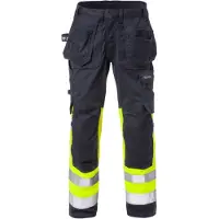 Fristads Palosuojatut flamestat stretch rakentajan housut naisten lk 1 2171 ATHF Huomiokeltainen/Laivastonsininen 42