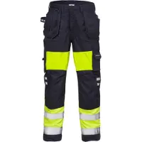 Fristads Palosuojatut Flamestat High Vis housut naisten lk 1 2777 ATHS Huomiokeltainen/Laivastonsininen 44