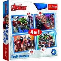 Trefl Marvel Avengers 4-in-1 palapelisetti