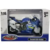 MSZ Metallinen moottoripyörän pienoismalli SUZUKI GSR-R1000, 1:18