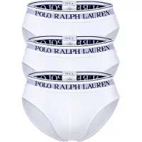 Ralph Lauren for man. 714835884001 Pack of 3 white Classic briefs (XXL), Homewear, Cotton