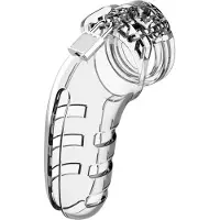 Shots Mancage #06 Chastity 5.5" - Cock Cage Clear
