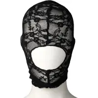Master Series Lace Seduction Pitsinen Maski - Black