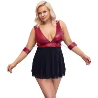 Cottelli Bondage Plus Size - babydoll (punainen)
