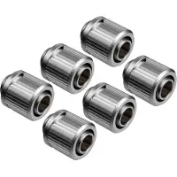 EK EKWB -Quantum Torque STC-10/13 Puristusliitin pehmelle letkulle 10/13mm (3/8" ID 1/2" OD) Satiini Titaani 6-pakkaus