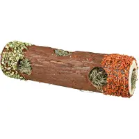 Trixie - Pure Nature Tube Tunnel with Hay Brown 30 cm Ø 9 cm - Pieneläimet - Pesät ja häkkitarvikkeet - Leikkitunnelit ja Putket